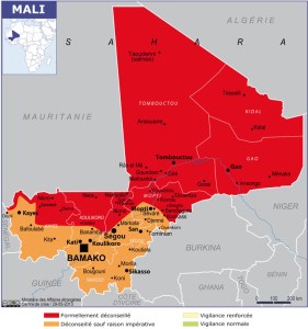 1 - Carte du Mali - mai 2015