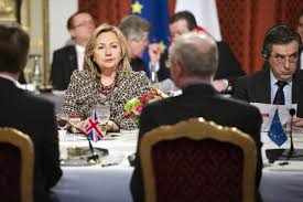 XXVIII 2 - Sommet de Paris, mars 2011 - Ils-elles bouffent pdt qu'ils-elles font bombarder le peuple libyen