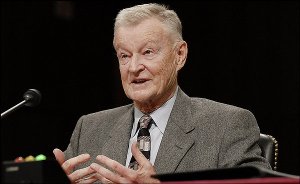 Zbigniew Brzezinski, former National Security Adviser under former U.S. President Jimmy Carter, testifies at a Senate Foreign Relations Committee on remaining U.S. policy options in Iraq, Feb. 1, 2007 in Washington, D.C. Photographer: Carol T. Powers/Bloomberg News